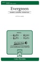 Evergreen SATB choral sheet music cover